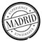 Madrid stamp rubber grunge
