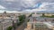 Madrid timelapse, Beautiful Panorama Aerial View of Madrid Post Palacio comunicaciones, Plaza de Cibeles, Prueba, Banco