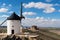 Madrid travel destination. Landscape of windmills of Don Quixote