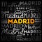 Madrid wallpaper word cloud, travel concept