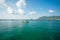 Mae Haad Pier, Koh Tao Island, Thailand - january 23, 2019 : Tourist boats and fishing boats are arriving pier in Koh Tao Island,