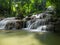 Mae Kae waterfall, limestone waterfall at Lampang