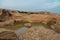 Mae Khong riverbed dry canyon