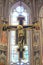 Maestro Di Figlineâ€™s painted wooden crucifix above the Main Altar in the Basilica di Santa Croce in Florence