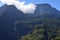 Mafate volcanic caldera in the island of RÃ©union