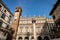 Maffei Palace and Gardello Tower - Piazza delle Erbe Verona Italy