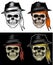 Mafia Skull Head, Gangster Skull, Hand Drawing