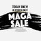 Maga Sale Banner Four Squares Vector