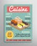 Magazine cover template. Food blogging layer, culinary cuisine illustration.