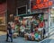 Magazine stand on Des Voeux Road Central, Hong Kong Island, China