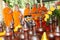 Magelang, Central Java / Indonesia - May 17, 2018 : Taking Holy Water 2562 BE / 2018 in Umbul Jumprit to be taken to the temple of