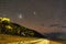 The Magellanic Clouds seen from a tropical island, Fiji