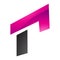 Magenta and Black Glossy Rectangular Letter R Icon