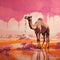 Magenta Camel: A Stunning Science Fiction Art Painting By Martin Krrhaee