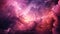Magenta Cosmic Cloud: Photorealistic Nebula With Vibrant Pink And Purple Colors