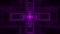 Magenta glowing holy christian cross 3d rendering background wallpaper