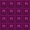 Magenta Metal Tile with graphics ornament 3D seamless texture.