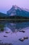 Magenta sunset at Vermillion Lakes