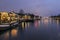 Magere Brug (Skinny Bridge). A famous double leaf Dutch bridge