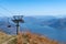 Maggiore lake from the cableway Stresa, Northern Italy