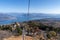 Maggiore lake from the cableway Stresa, Northern Italy