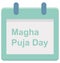 Magha puja day, Magha puja day Special Event day Vector icon that can be easily modified or edit.