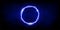 Magic blue ring of thunder storm blue lightnings. Magic and bright light effects electric circle. Round plasma frame