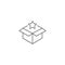 Magic box star icon Element of magic for mobile concept and web apps icon Thin line icon for website design and development