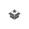 Magic box star icon Element of magic for mobile concept and web apps icon Thin line icon for website design and development