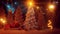 Magic Christmas Xmas Tree - Looping Animation Fantasy Landscape Background