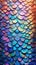 Magic colorful dragon scales inlaid with pearls, glitter, glitter, diamonds and gems