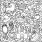 Magic Doodle Seamless Pattern