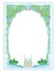 Magic FairyTale Princess Castle, vintage decorative frame