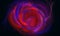 Magic and fantastic 3d vivid plasma vortex or funnel, energy discharge or astral flow in intense red blue violet pink colors.