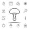 magic food mushroom outline icon. elements of magic illustration line icon. signs, symbols can be used for web, logo, mobile app,