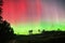 Magic forest aurora polar lights observing