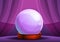 Magic fortune glass ball concept banner, cartoon style