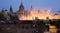 The Magic Fountains in night of Barcelona, Spain