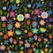 Magic Garden Background. Seamless Pattern for your design