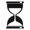 Magic hourglass icon, simple style