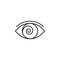 Magic hypnosis outline icon. Signs and symbols can be used for web, logo, mobile app, UI, UX