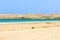 Magic lake in red sea in Egypt