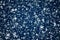 Magic, luxury and happy holidays background, silver sparkling glitter, stars and magical glow on dark blue abstract