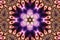 Magic mystic mandala. Esoteric geometric fractal. Kaleidoscopic background