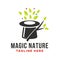 Magic nature logo. Vector illustration.