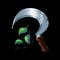 Magic old druid sickle game icon