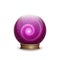 Magic pink crystal ball with spiral