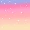 Magic rainbow watercolor sky with stars dreamy illustration