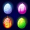 Magic set icons, dragon eggs, game elements