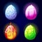 Magic set icons, dragon eggs, game elements